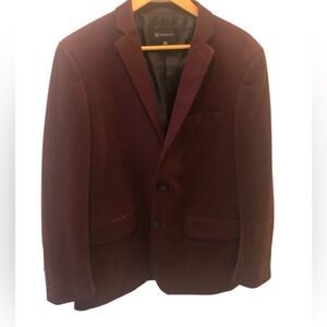 INC Mens Soft Holiday Burgundy Blazer Sport Coat Sz. M 2 Button Lined Pockets